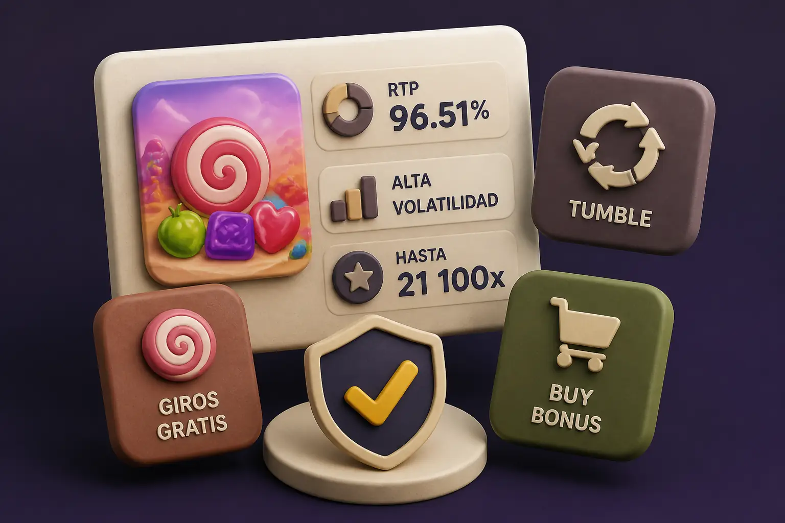 Sweet Bonanza en Sportuna: juega el slot dulce de Pragmatic Play visual guide for Sportuna