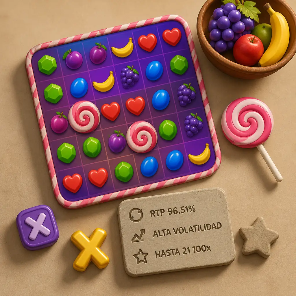 Sweet Bonanza en Sportuna: juega el slot dulce de Pragmatic Play visual guide for Sportuna